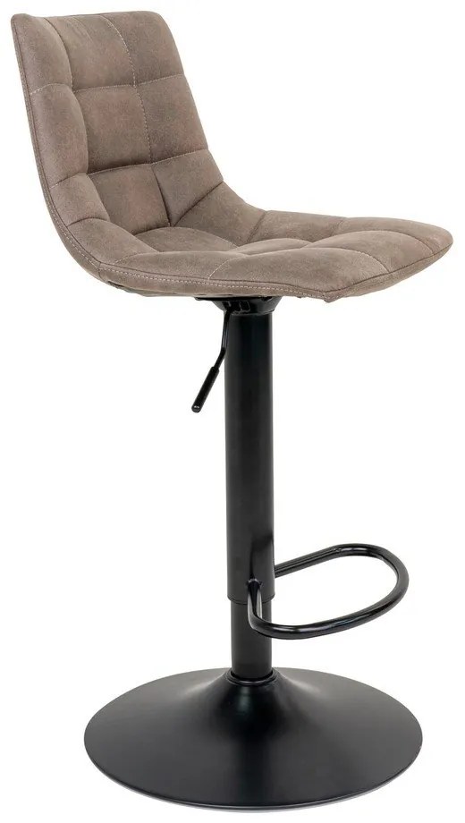 Scaune de bar maro deschis cu înălțime ajustabilă 2 buc. tapițate (înălțime șezut 63 cm) Middelfart – House Nordic