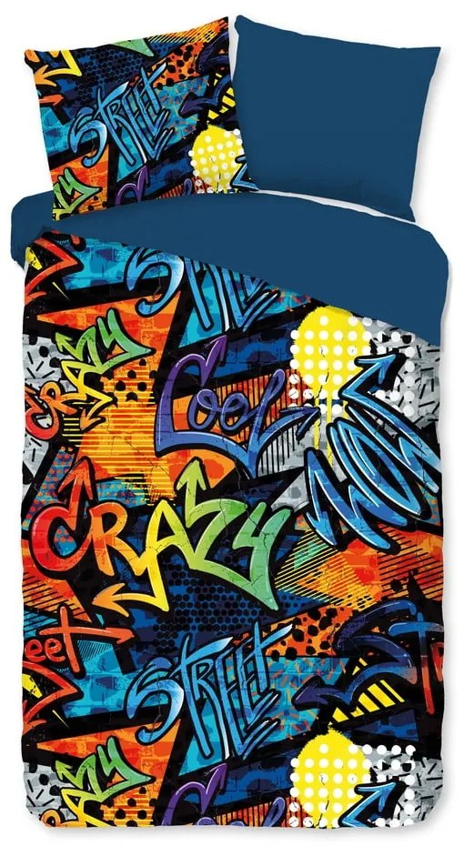 Lenjerie de pat pentru copii din microfibră pentru pat de o persoană, extinsă 140x220 cm Jeff – Good Morning