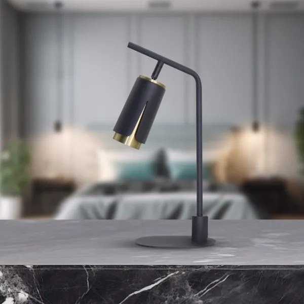 Lampă de masă FLOWER 1xGU10/8W/230V negru