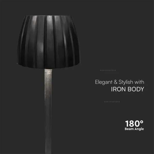 Lampă de birou LED reglabilă, reîncărcabilă, 2,7W, 5V, 3000-6000K, 1800 mAh, nea