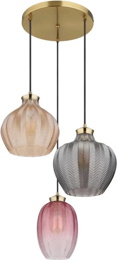 Globo 15898-3HR - Lustră suspendată pe cablu JESSICA 3xE27/60W/230V Ø 45 cm
