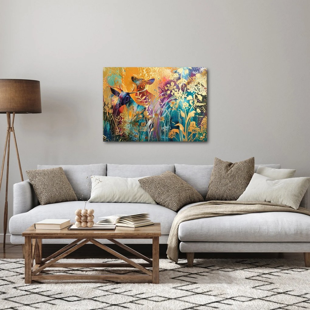 Tablou - Pictura abstractă a naturii (70x50 cm)