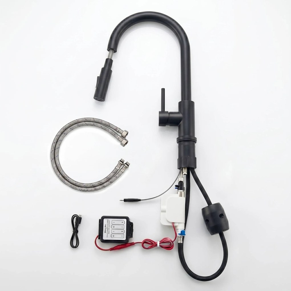 Baterie de bucătărie Rea Fresh Touch Black Matt