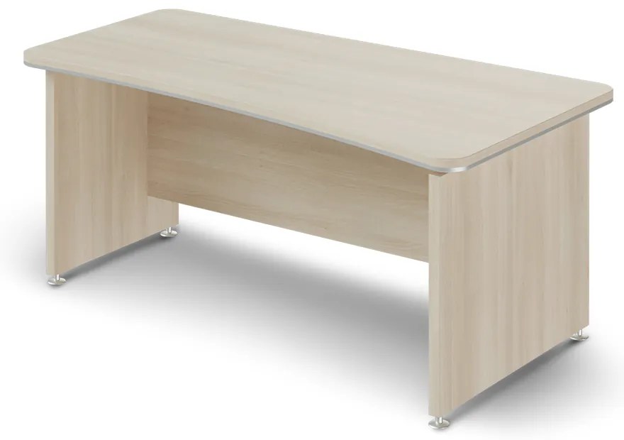 Birou ergonomic TopOffice 180 x 94,8 cm, dreapta, salcam deschis
