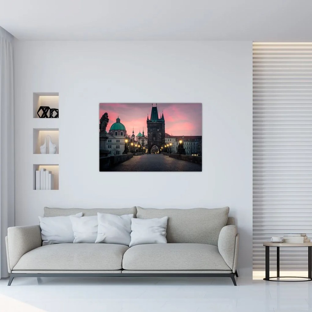 Tablou - Pe podul lui Carol,Praga (90x60 cm)