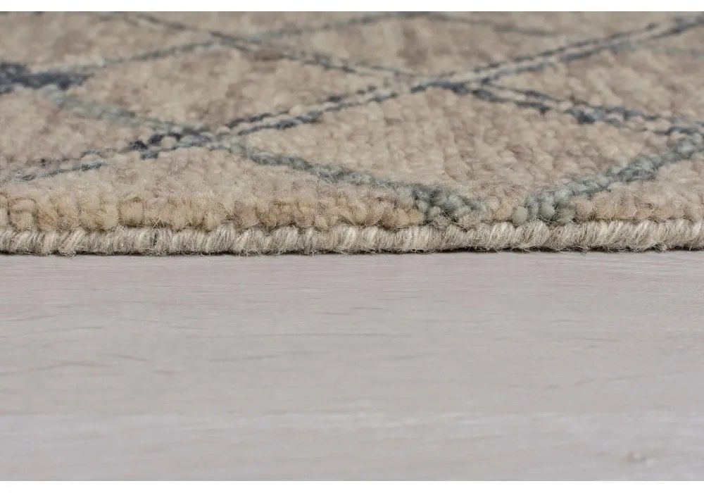 Covor din lână Flair Rugs Diego, 120x170 cm, gri