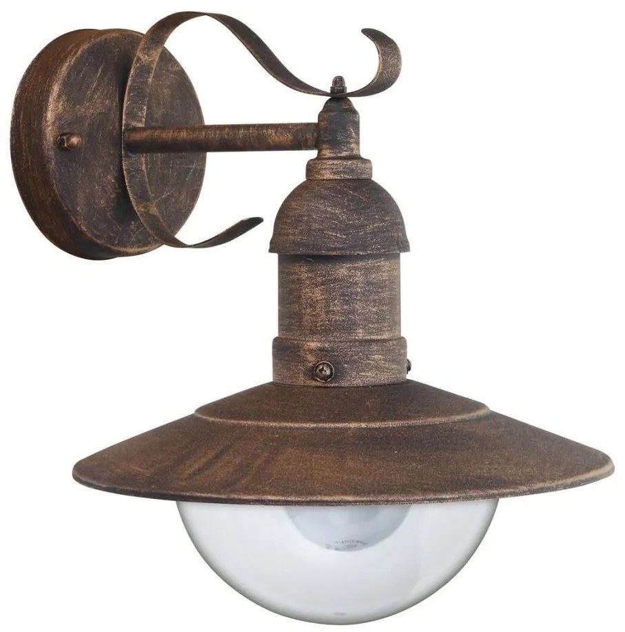 Brilagi - Aplica de perete pentru exterior MOLDE 1xE27/60W/230V IP44 bronz/patină