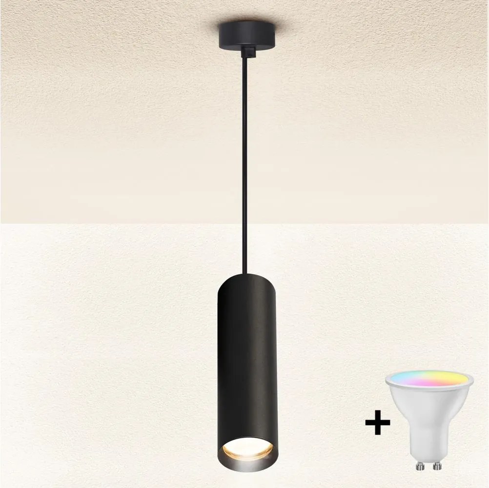 Brilagi - Pendul LED reglabil pe cablu SELE 1xGU10/4,8W/230V negru