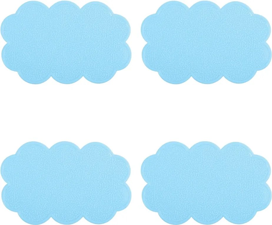Covorașe antiderapante pentru copii pentru cadă 4 buc. 9x14,5 cm Nuages – MSV