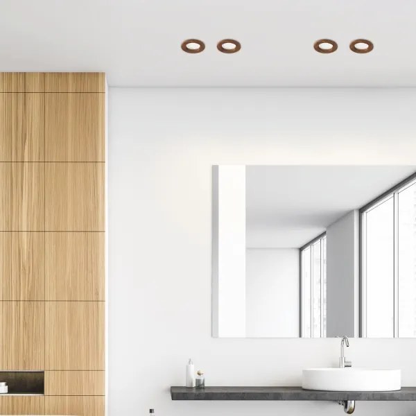 LED Spot WOODY 5,5W 230V 4000K cireș Ø10 cm