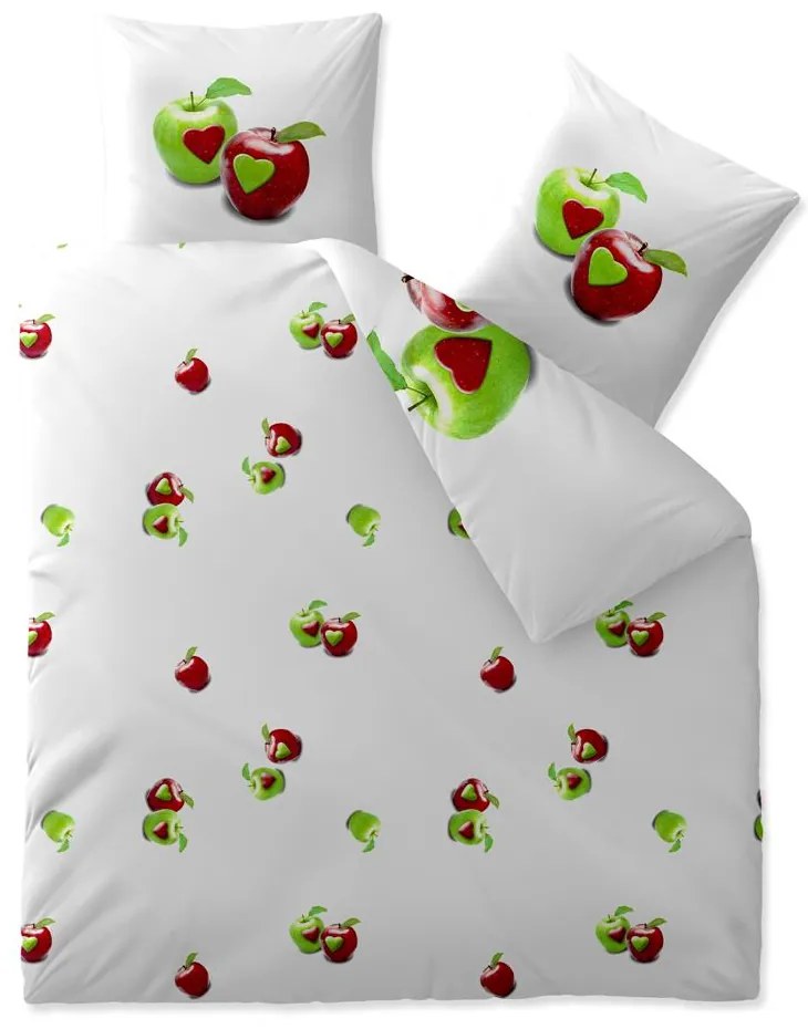 Lenjerie de pat din bumbac Renforce TAMEA albă Dimensiune lenjerie de pat: 2 buc 80 x 80 cm | 200 x 200 cm