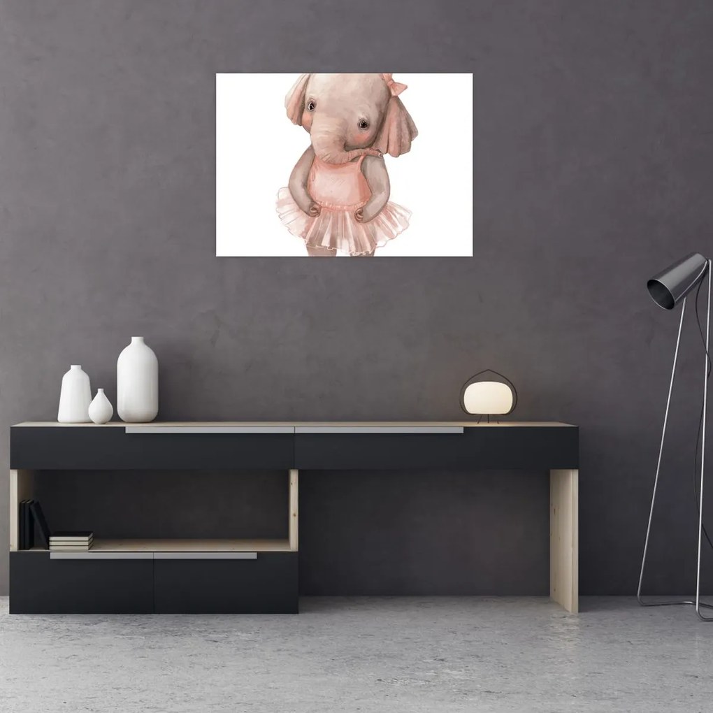 Tablou pe sticlă - Animăluț în acuarelă N⁰5 (70x50 cm)