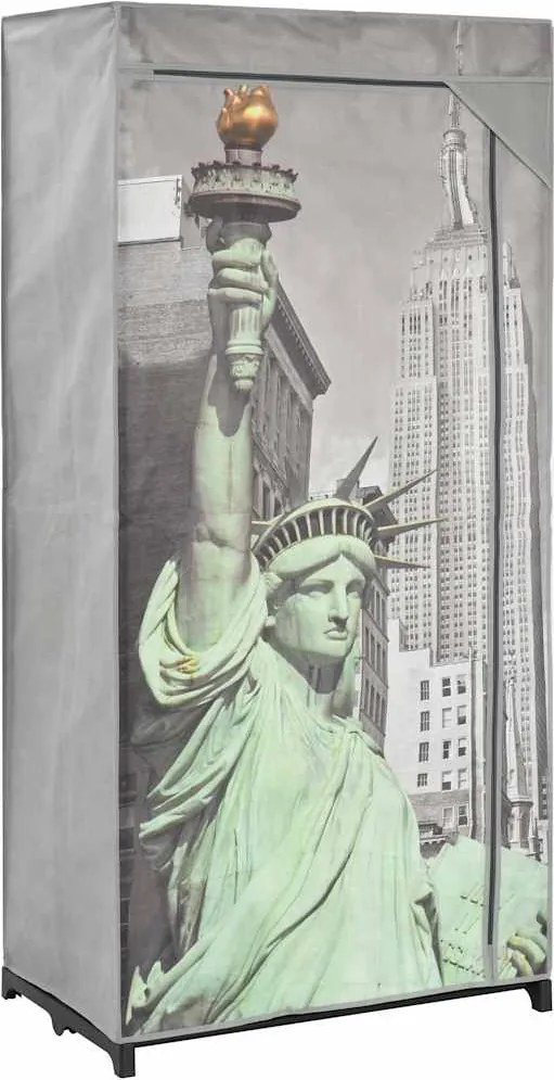 vidaXL Șifonier New York, 75 x 45 x 160 cm, material textil