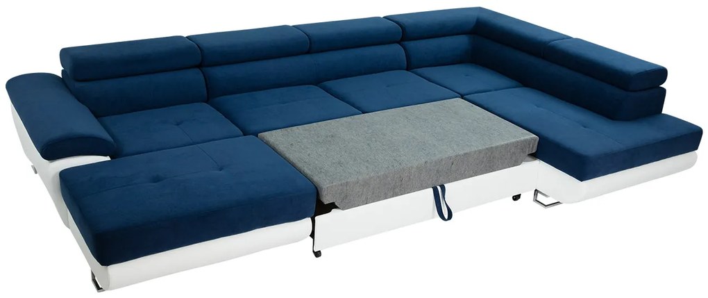 Colțar în formă de U Alphard Bis (S) (piele ecologică soft 017 + uttario velvet 2967 + uttario velvet 2959). 1051185