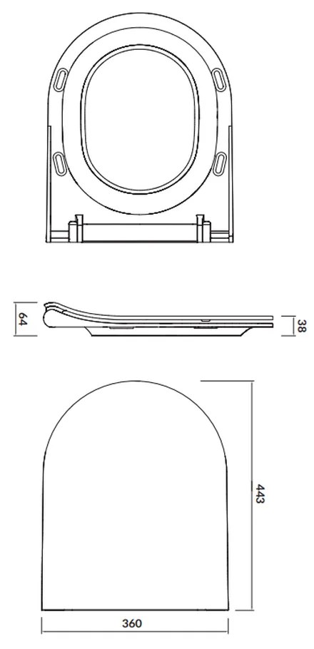 Capac WC, SoftClose, alb