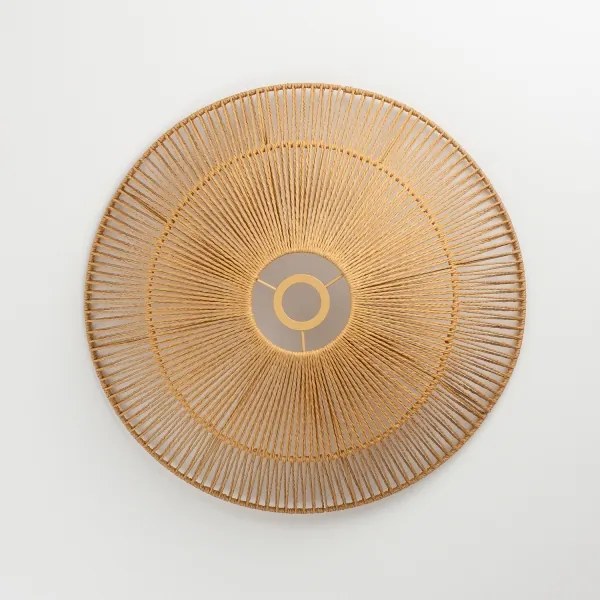 Brilagi - CERIA BOHO Lustră LED aplicată, 1xE27/40W/230V, Ø50 cm, maro/stejar