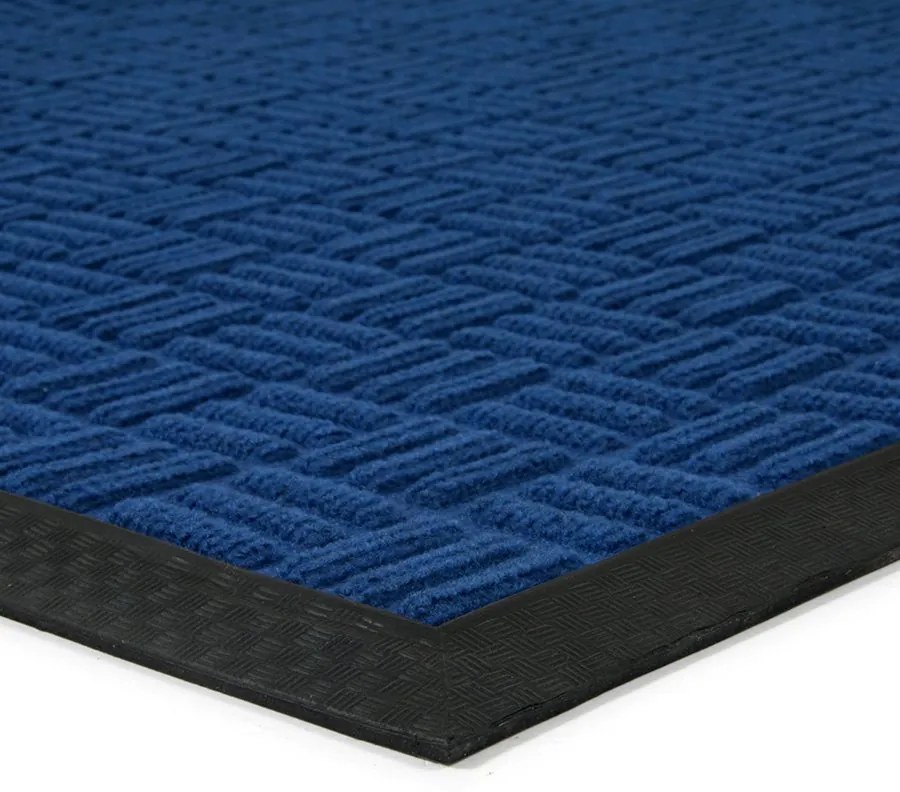 Covoraș pentru curățare textil Criss Cross 90 x 150 x 0,8 cm, albastru