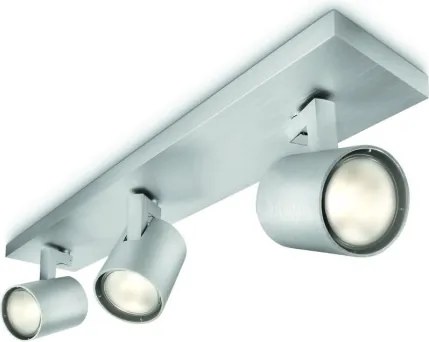 Philips RUNNER 53093/48/12 - Spot LED RGBW dimabil, 3x GU10 6W 230V, finisaj cromat, cu telecomandă inclusă
