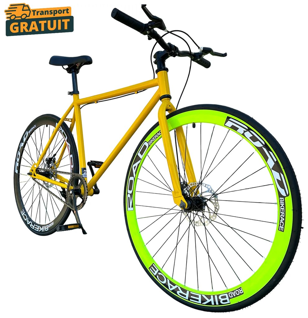 Bicicleta Urbana New Speed, roti 700C 28 inch, usoara, frane pe disc, NS72