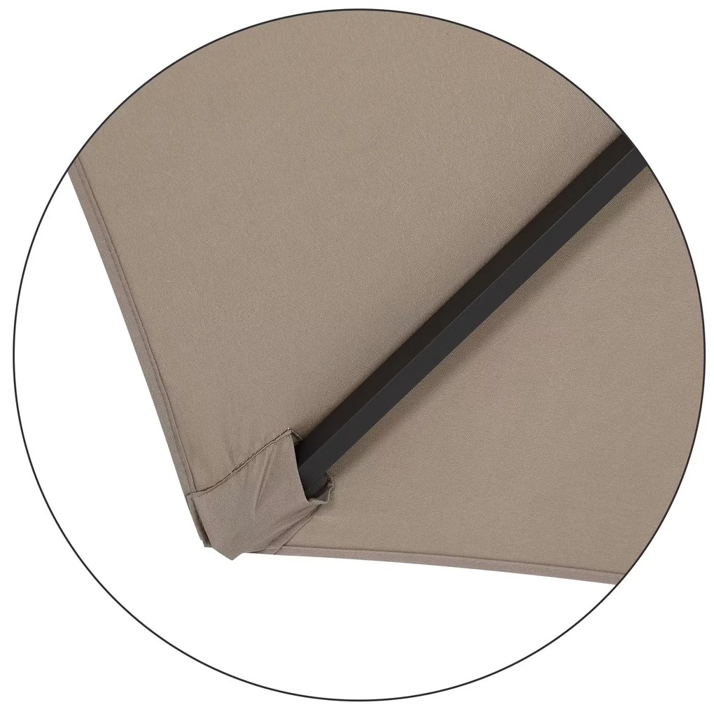 Deuba Floarea soarelui de gradina Ø300 cm - taupe
