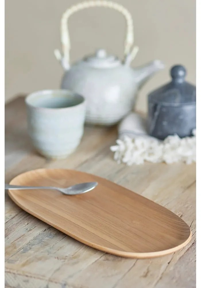 Tavă decorativă din lemn de stejar 15x31 cm Leyton – Bloomingville