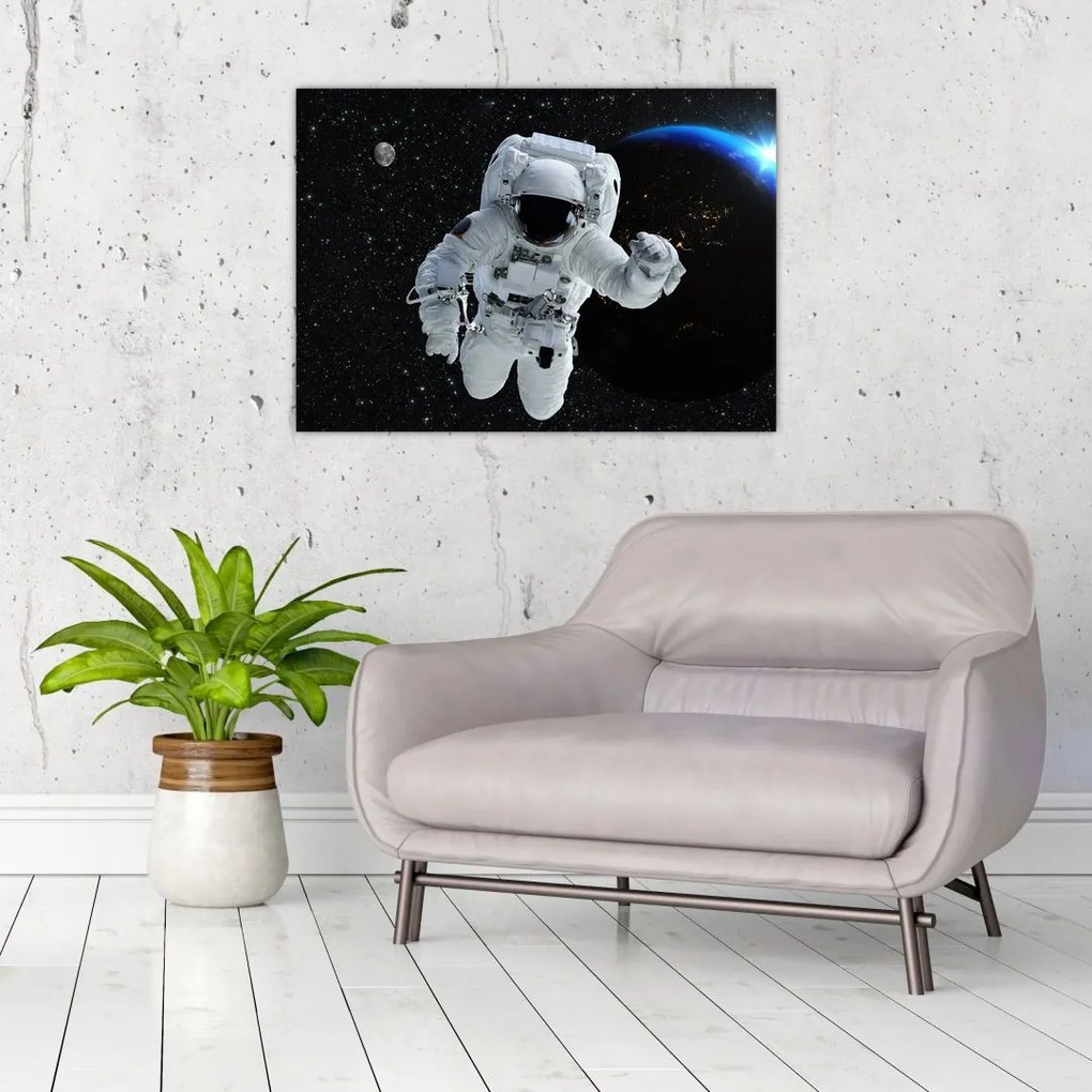 Tablou - Astronaut în Cosmos (70x50 cm)