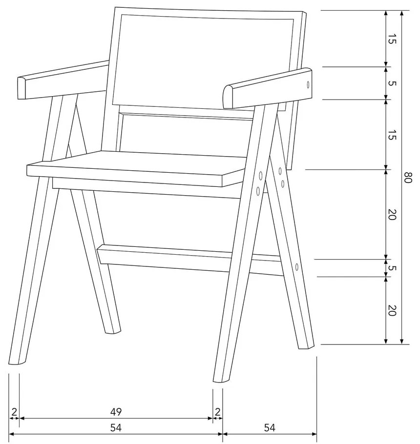 Scaun dining negru din lemn de pin Gunn – WOOOD