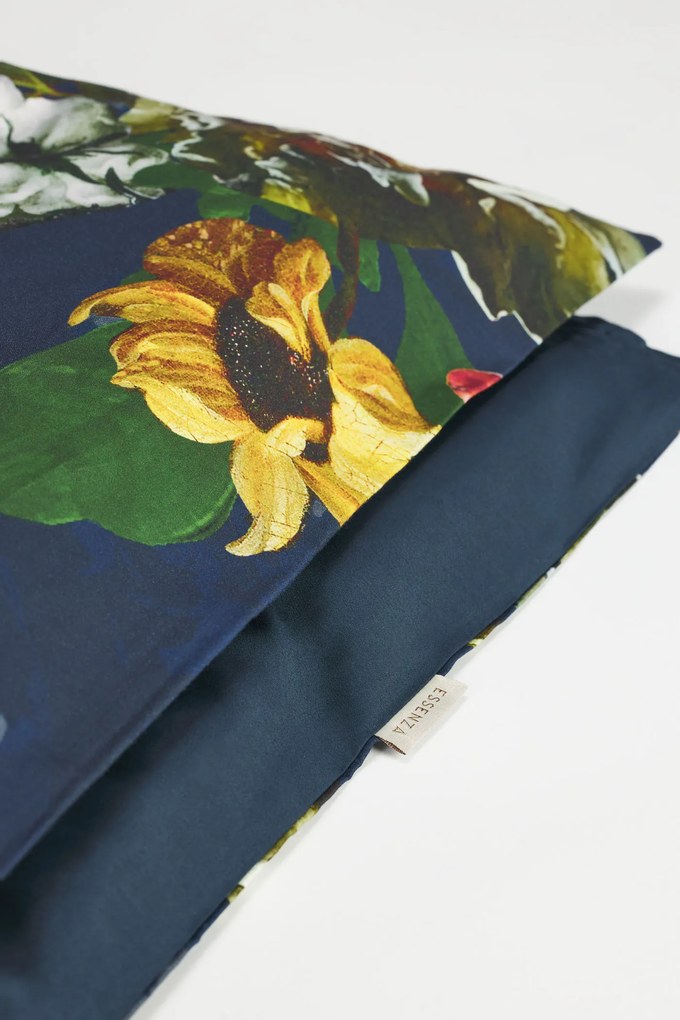 Lenjerie de pat Essenza Home Fleur bleumarin 140x200 cm