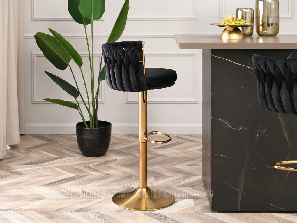 Scaun Adel (negru + auriu). 1110641