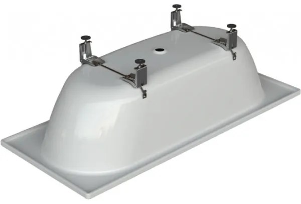 Pachet cada dreptunghiulara otel BetteForm 150x70cm, cu sifon Viega Simplex si picioare, 2941-000+B23-1500+285357