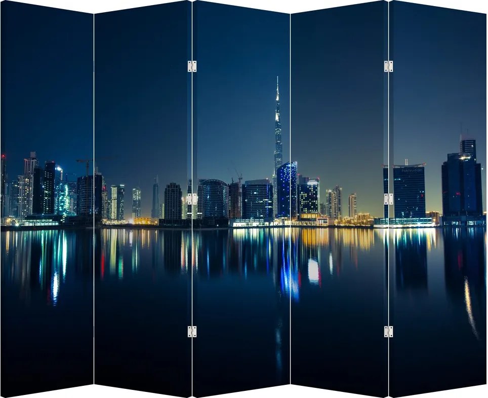 Paravan - Orașul nocturn (210x170 cm)