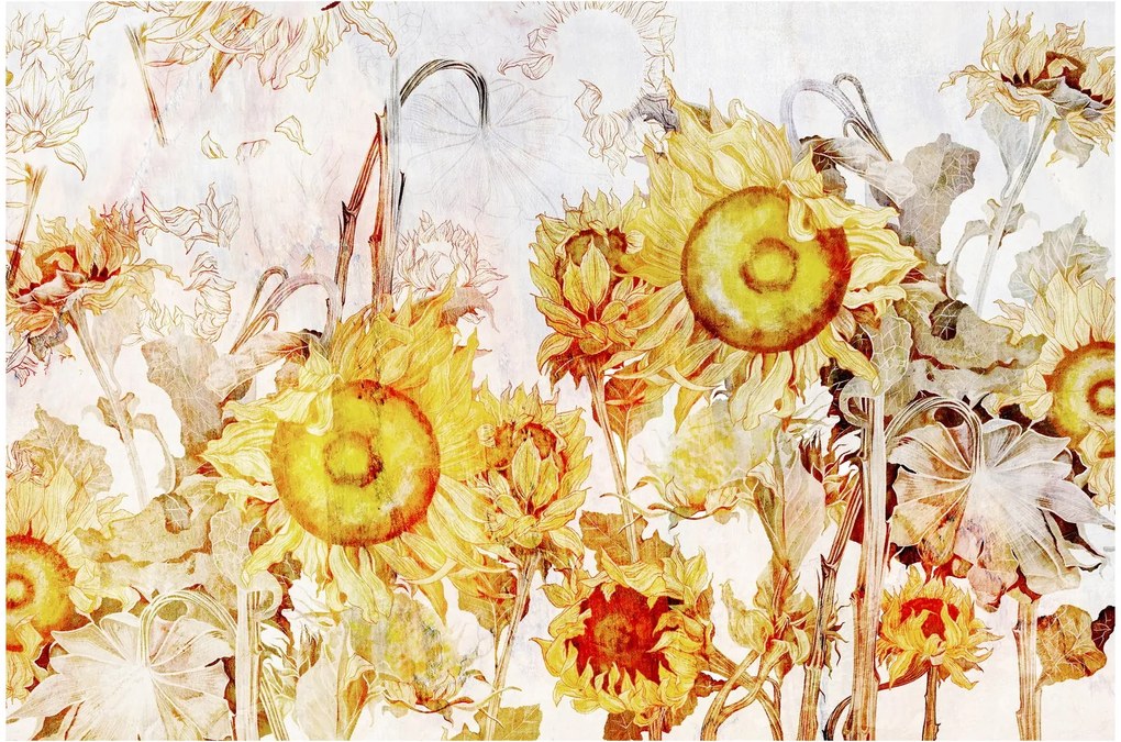 Tablou - Floarea-soarelui,pictură (90x60 cm)