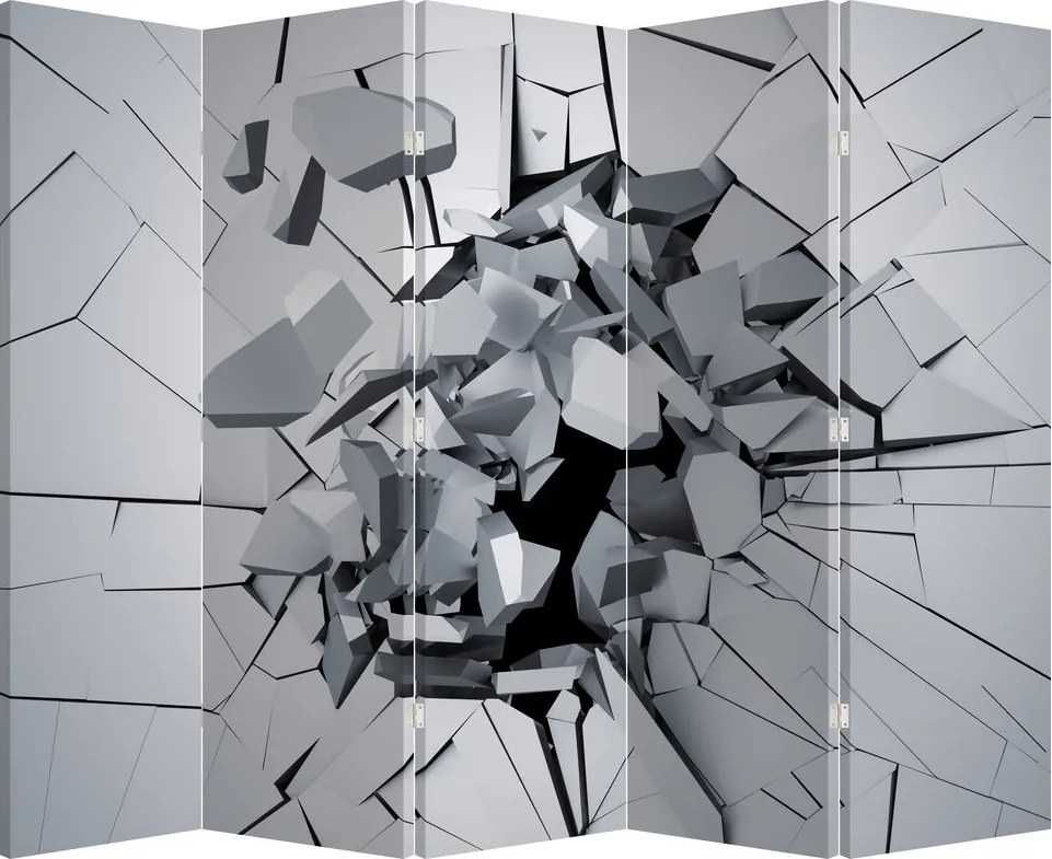 Paravan - Abstracție 3D (210x170 cm)