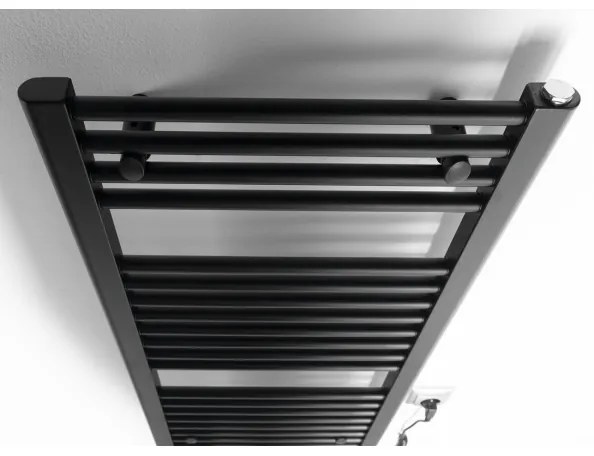 Radiator portprosop electric pentru baie Aqualine DIRECT-E 300W/230V 96 cm negru mat