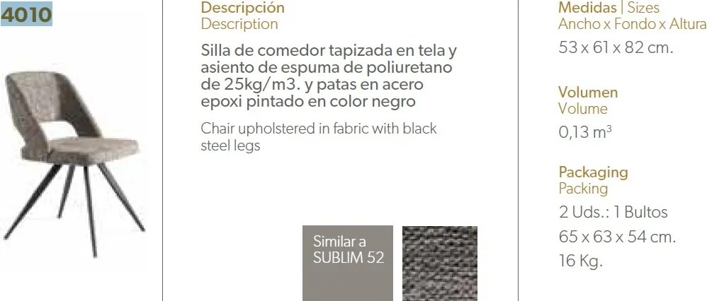 Scaun tapitat design italian Gabriele AC-F3207