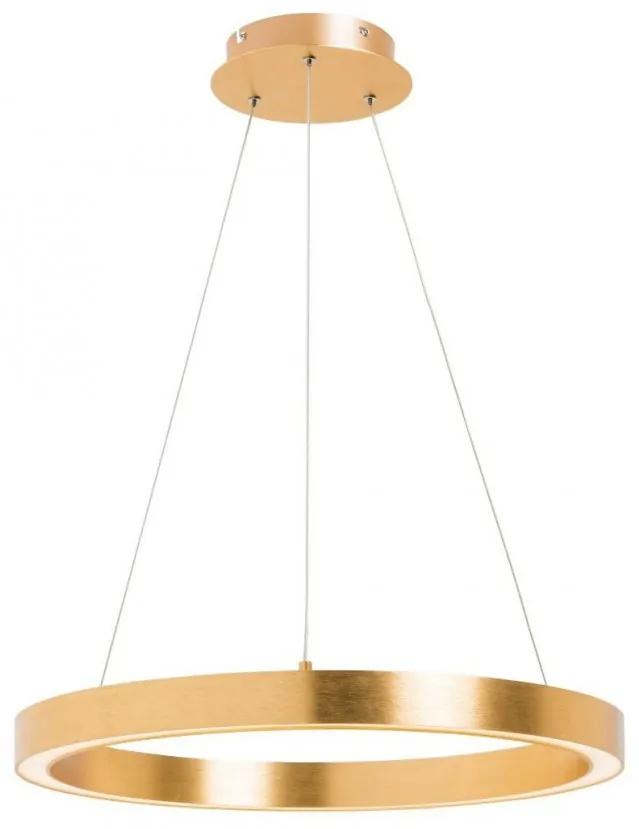 Lustra LED design modern circular CARLO auriu, diametru 60cm
