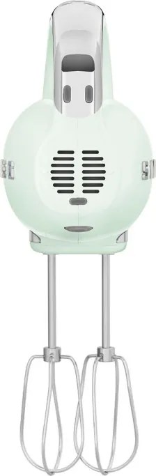 Mixer manual SMEG 50's Style HMF01PGEU, 250 W, 9 viteze, Functie Turbo, Afisaj LED, Timer, Accesorii, Verde