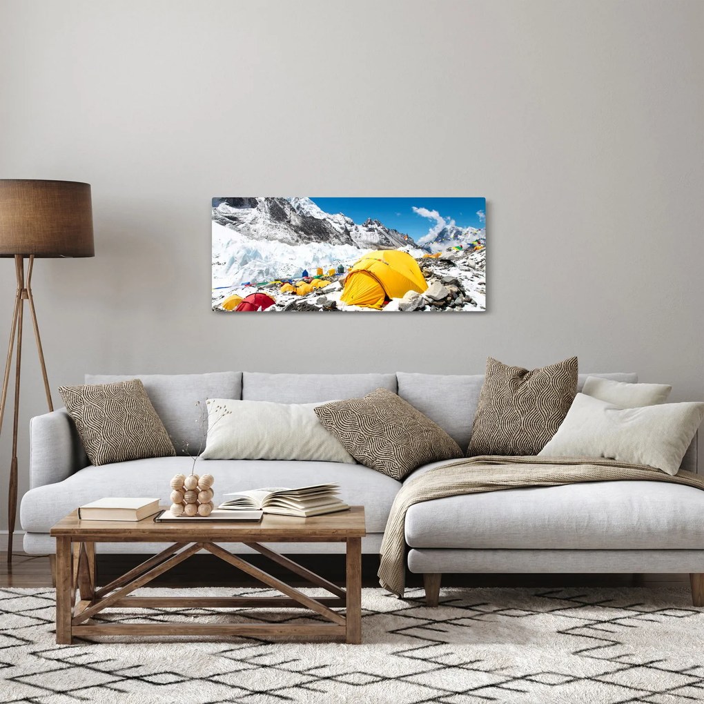 Tablou - Camping la munte (120x50 cm)