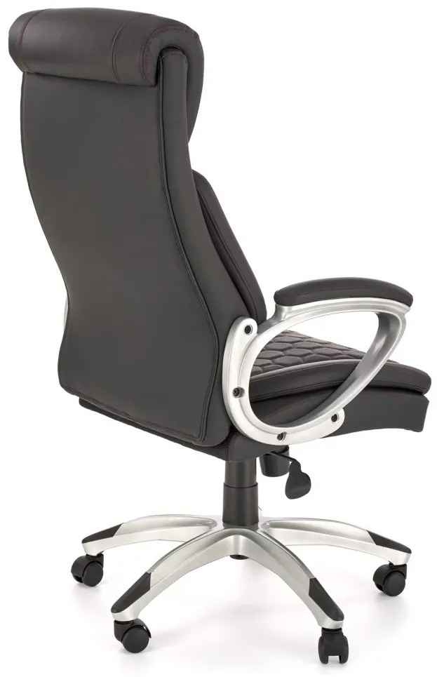Scaun de birou Thomas piele ecologica negru H122 cm