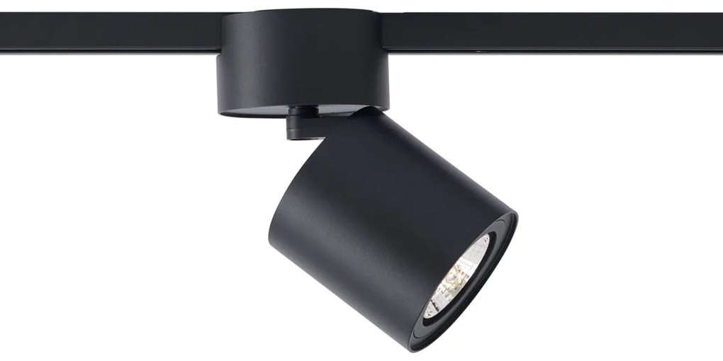 Spot modern negru pentru sistem de șină monofazat GU10 70mm - Iconic Roto