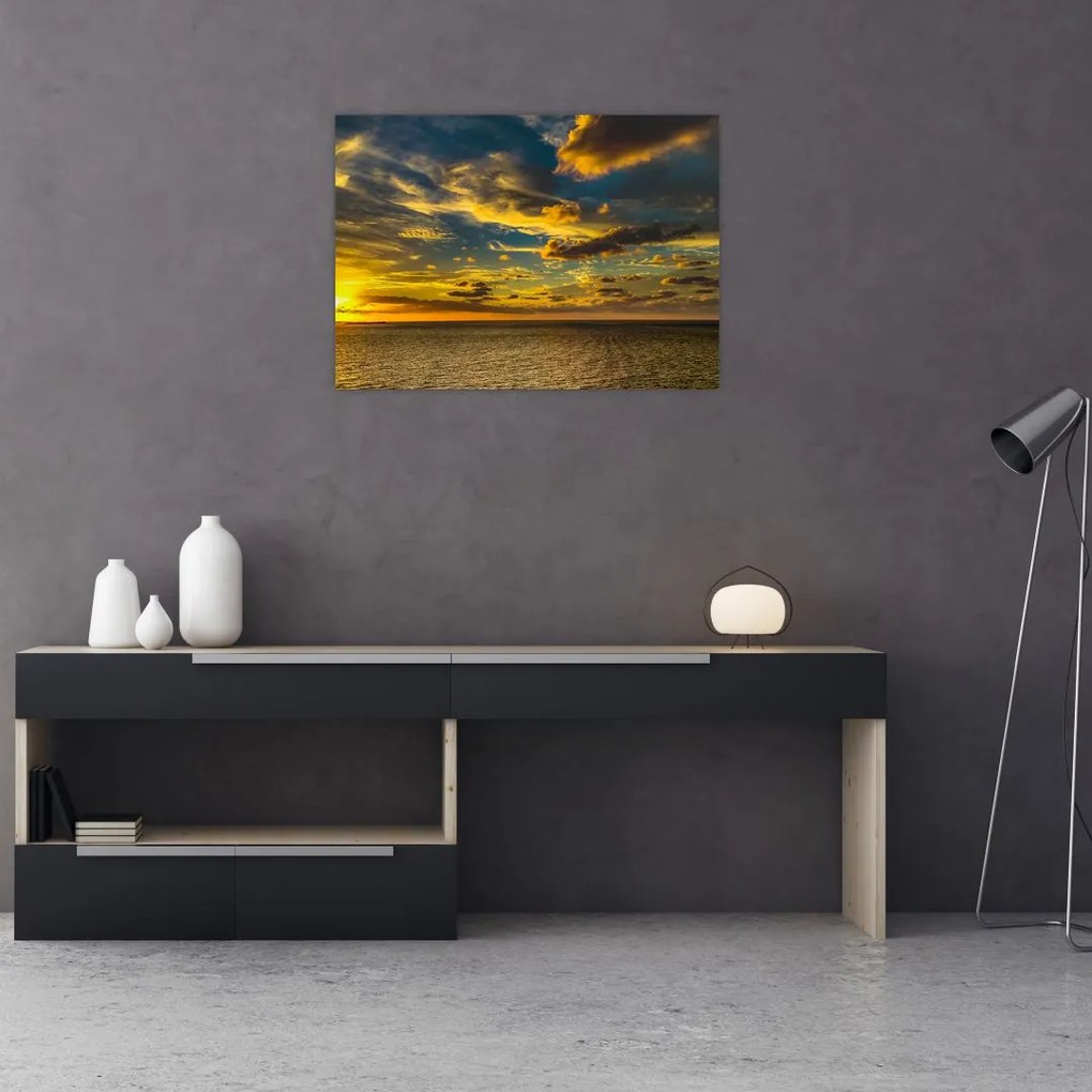Apus de soare la mare (70x50 cm)
