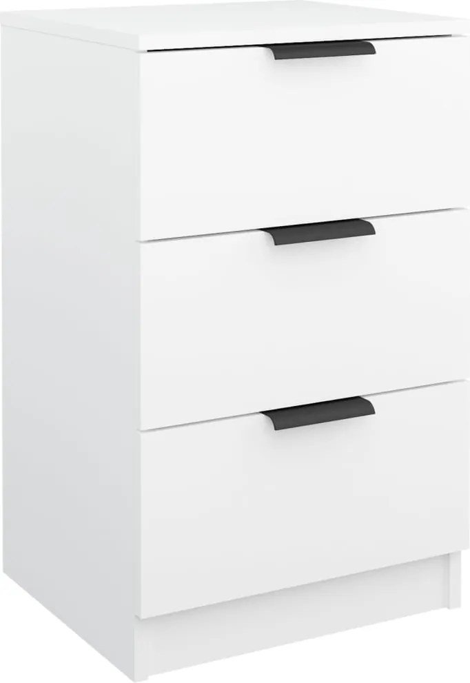 vidaXL Noptieră, alb, 40x36x65 cm