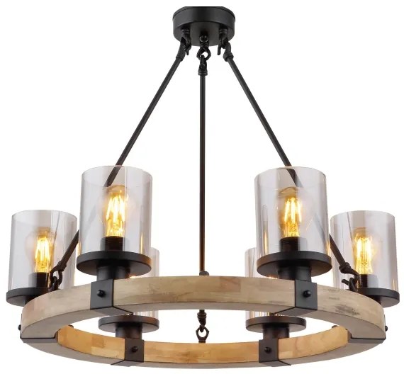 Lustră pe lanț LILA 6xE27/60W/230V Globo 15555-6H