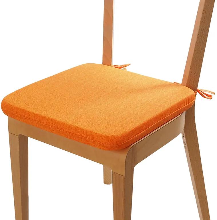 Pernă de şezut cu husă lavabilă BESSY, portocalie 1 buc