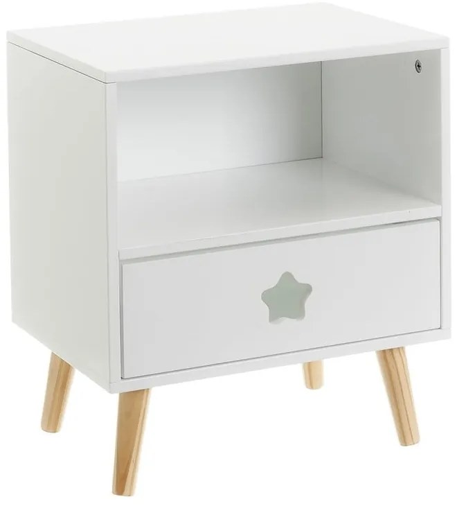 Noptieră albă pentru copii – Casa Selección