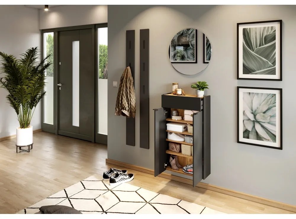 Dulap gri antracit 56x97x22 cm Ameca – Germania