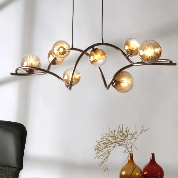 Lustră pe cablu ONLI FRIDA 8xG9/10W/230V cupru