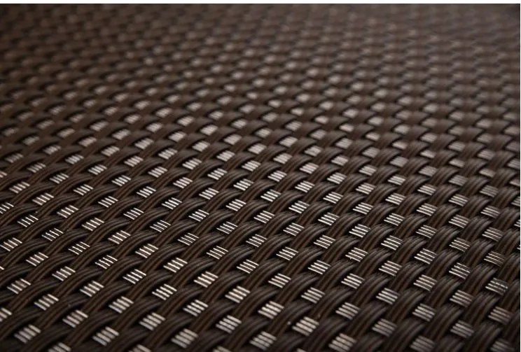 Paravan de balcon din Polyrattan 0,9x5m 1300g/m2 maro închis