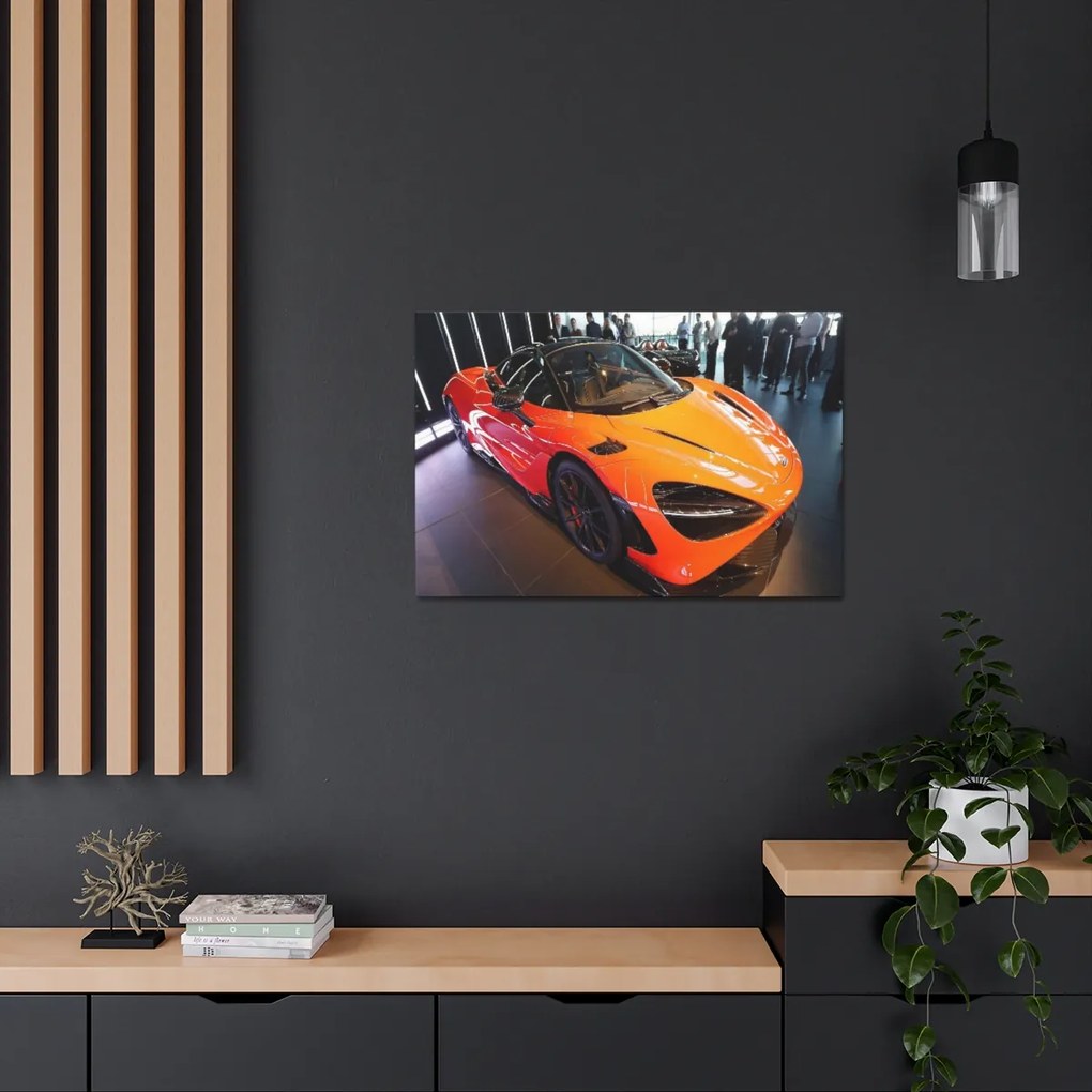 Tablou Canvas Orange Mclaren 120x80 cm
