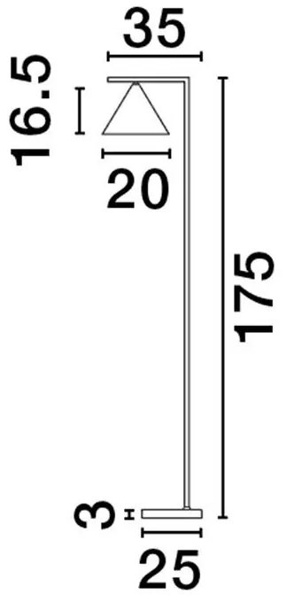 Lampadar design modern minimalist SWAY